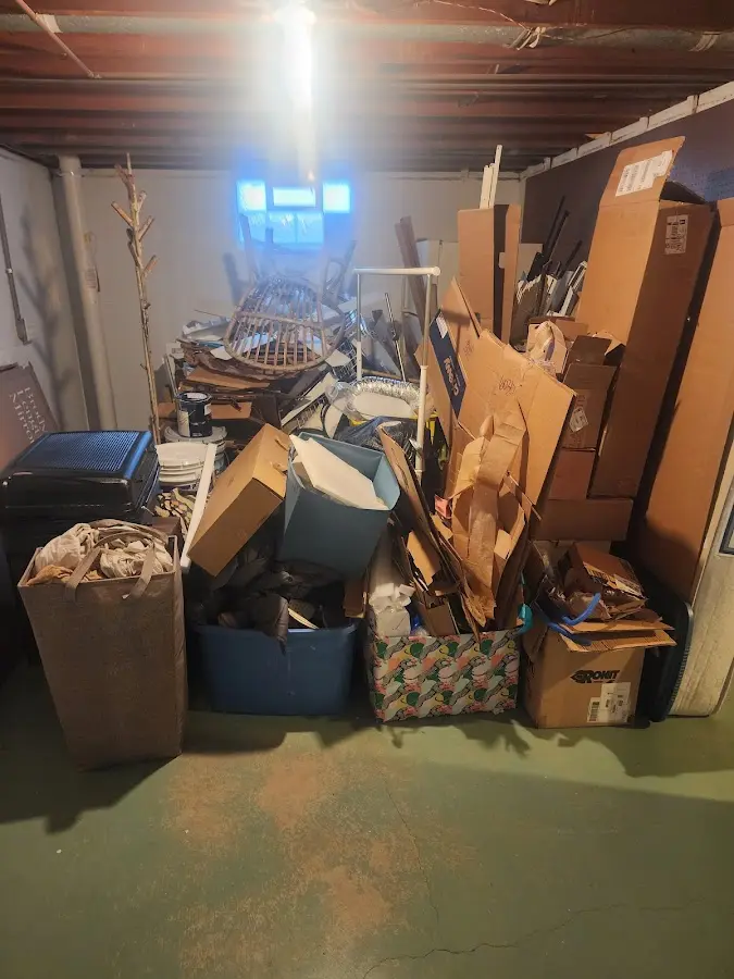 Roll-off dumpster container at job site for Roll Off Dumpster Rental in Oak Brook